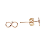 Infinity Wirewrapped Studs - Rose Gold - Earrings - Ofina