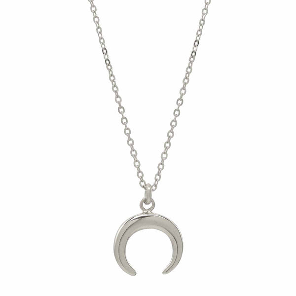SALE - Horn Necklace - Silver / Small - Necklaces - Ofina