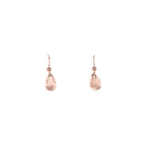 SALE - Curved Brushed Teardrop Earrings - Rosegold / Extra Small - Earrings - Ofina