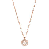 Round Multi CZ Necklace - Rosegold / 8mm - Necklaces - Ofina