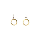 SALE - Brushed Hoop Earring - Gold / Small - Earrings - Ofina