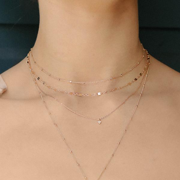 Geometric Cable Chain Necklace -  - Necklaces - Ofina
