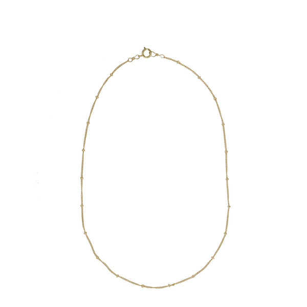 Ball Chain Necklace - Gold / 16" - Necklaces - Ofina