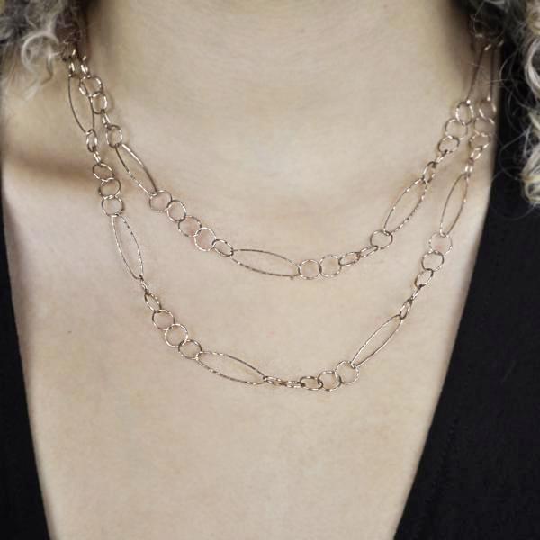 Multi-Interlocking Diamond Cut & Marquise Necklace -  - Necklaces - Ofina