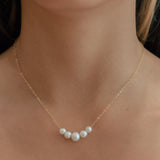 Flowing Pearl Necklace -  - Necklaces - Ofina