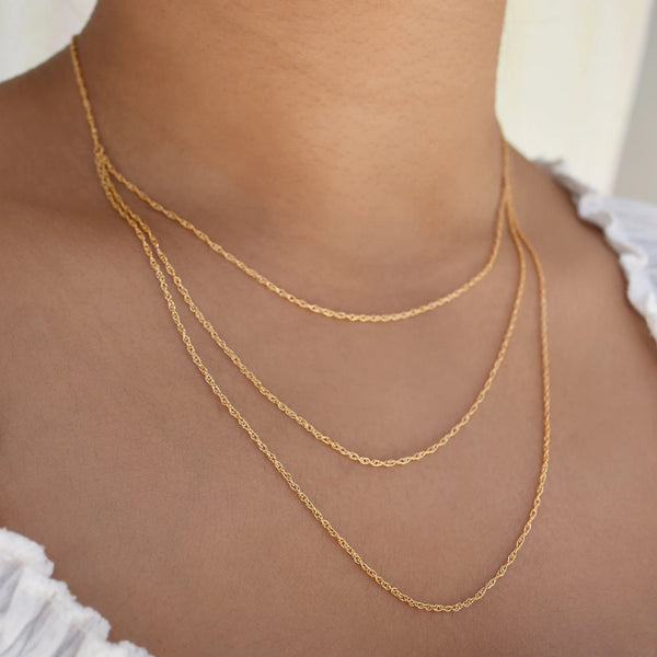Triple Layer Rope Chain Necklace -  - Necklaces - Ofina