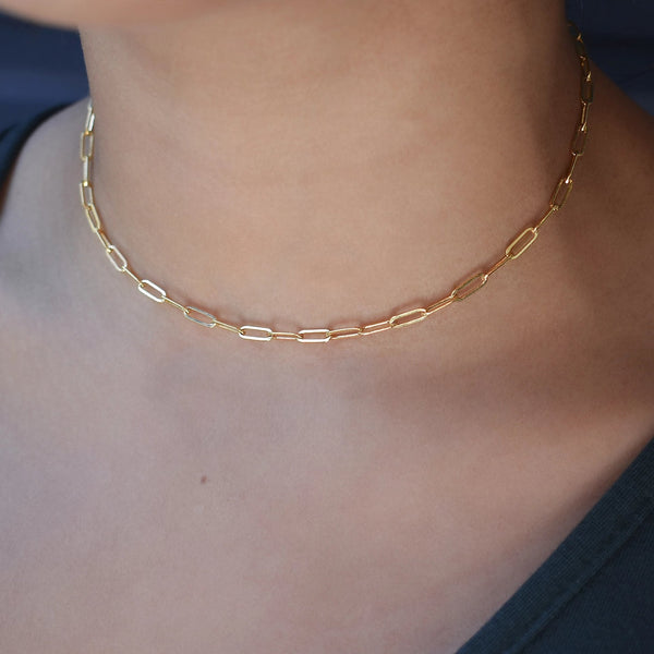 Oval Link Chain Necklace -  - Necklaces - Ofina