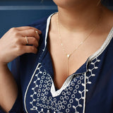 Opal Y-Drop Necklace -  - Necklaces - Ofina