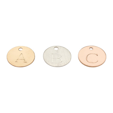 Monogram Charms - Gold / A - Necklaces - Ofina