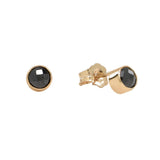 Black CZ Studs - Large - Earrings - Ofina