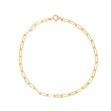 Oval Link Chain Bracelet - 6 inches / Gold - Bracelets - Ofina