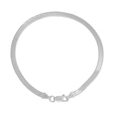 Herringbone Bracelet - 3mm / Silver - Bracelets - Ofina