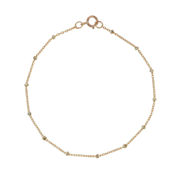 2-Tone Ball Chain Bracelet - Gold / 6" - Bracelets - Ofina