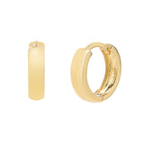 10k Solid Gold Bold Huggies - Small - Earrings - Ofina