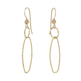 Circles & Marquise Earrings - Gold - Earrings - Ofina