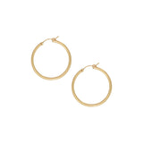 Tube Hoops - Gold / Large - Earrings - Ofina