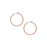 Tube Hoops - Rose Gold / Large - Earrings - Ofina