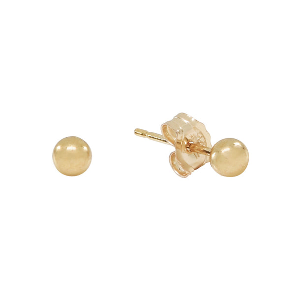 Sphere Studs - Gold / 3mm - Earrings - Ofina