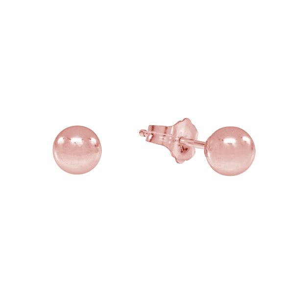 Sphere Studs - Rose Gold / 5mm - Earrings - Ofina