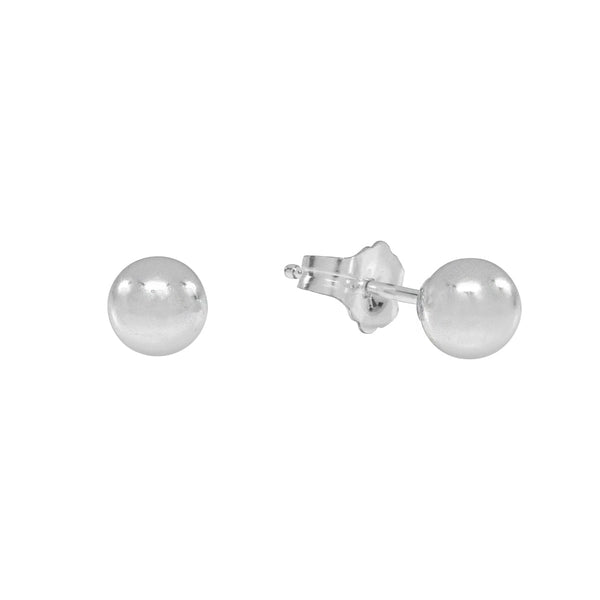 Sphere Studs - Silver / 5mm - Earrings - Ofina