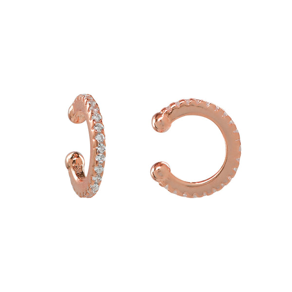 CZ Middle Ear Cuff - Rose Gold - Earrings - Ofina