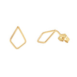 Kite Wire Wrapped Studs - Gold - Earrings - Ofina