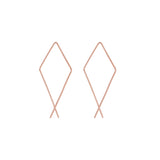 Infinity Diamond Hoops - Small / Rose Gold - Earrings - Ofina