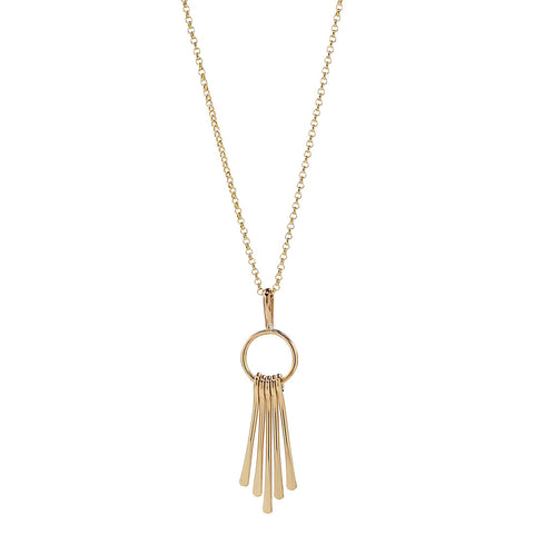 Fringe Necklace - Gold - Necklaces - Ofina
