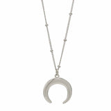 SALE - Horn Necklace - Silver / Large - Necklaces - Ofina