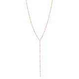 SALE - Y-Drop Ball Chain Necklace - Rosegold / 19" - Necklaces - Ofina