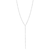SALE - Y-Drop Ball Chain Necklace - Silver / 19" - Necklaces - Ofina