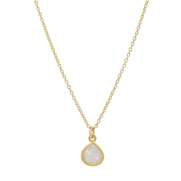 Teardrop Opal Necklace -  - Necklaces - Ofina