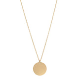 Disc Necklace - Thin Chain / Small - Necklaces - Ofina