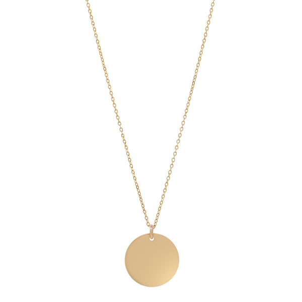 Disc Necklace - Thin Chain / Medium - Necklaces - Ofina