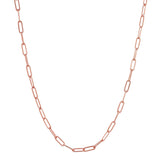 Oval Link Chain Necklace - 14" / Rose Gold - Necklaces - Ofina