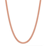 Herringbone Necklace - Rosegold / 5mm / 16" - Necklaces - Ofina
