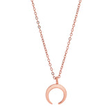 Tiny Horn Necklace - Rosegold - Necklaces - Ofina