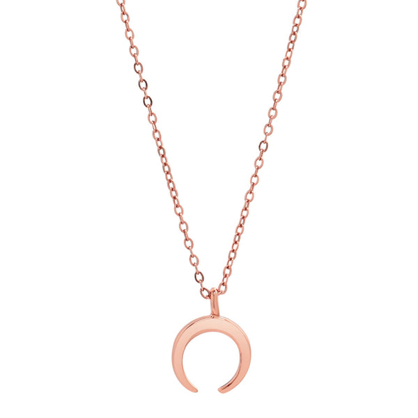Tiny Horn Necklace - Rosegold - Necklaces - Ofina