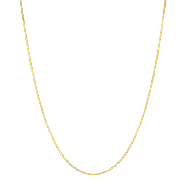 14k Solid Gold Box Chain Necklace - 16" - Necklaces - Ofina