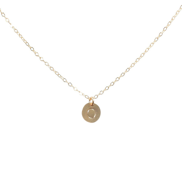 Monogram Necklace on Regular Chain - Gold / A - Necklaces - Ofina