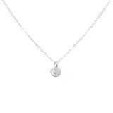Monogram Necklace on Regular Chain - Silver / A - Necklaces - Ofina