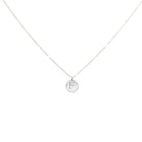 Monogram Necklace on Thin Chain - Silver / A - Necklaces - Ofina