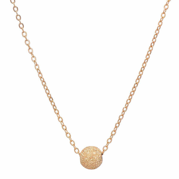 Single Stardust Ball Necklace - Gold - Necklaces - Ofina