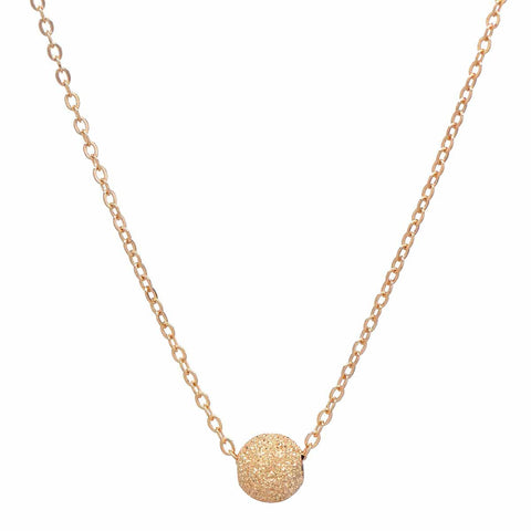 Single Stardust Ball Necklace - Gold - Necklaces - Ofina