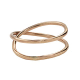 Crossover Ring - Gold / 6 - Rings - Ofina