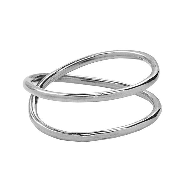 Crossover Ring - Silver / 6 - Rings - Ofina