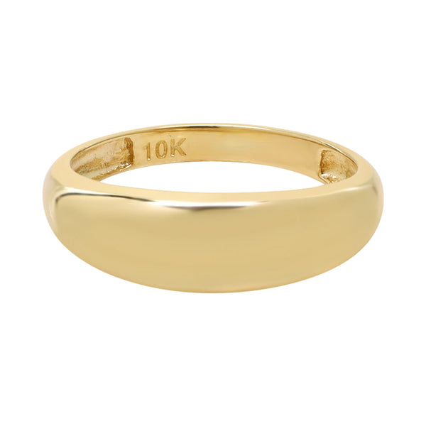 10k Solid Gold Dome Ring - 5 - Rings - Ofina