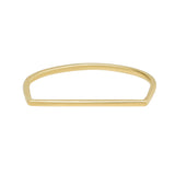 14k Solid Gold Bar Ring - 5 - Rings - Ofina