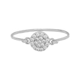 Round Multi-CZ Ring - Silver / 5 - Rings - Ofina