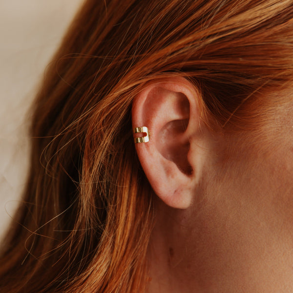 Double Line Ear Cuff -  - Earrings - Ofina
